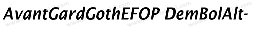 AvantGardGothEFOP DemBolAlt字体转换